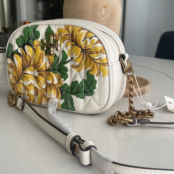 New! Tory Burch Floral Crossbody Bag - Picture 11 of 16